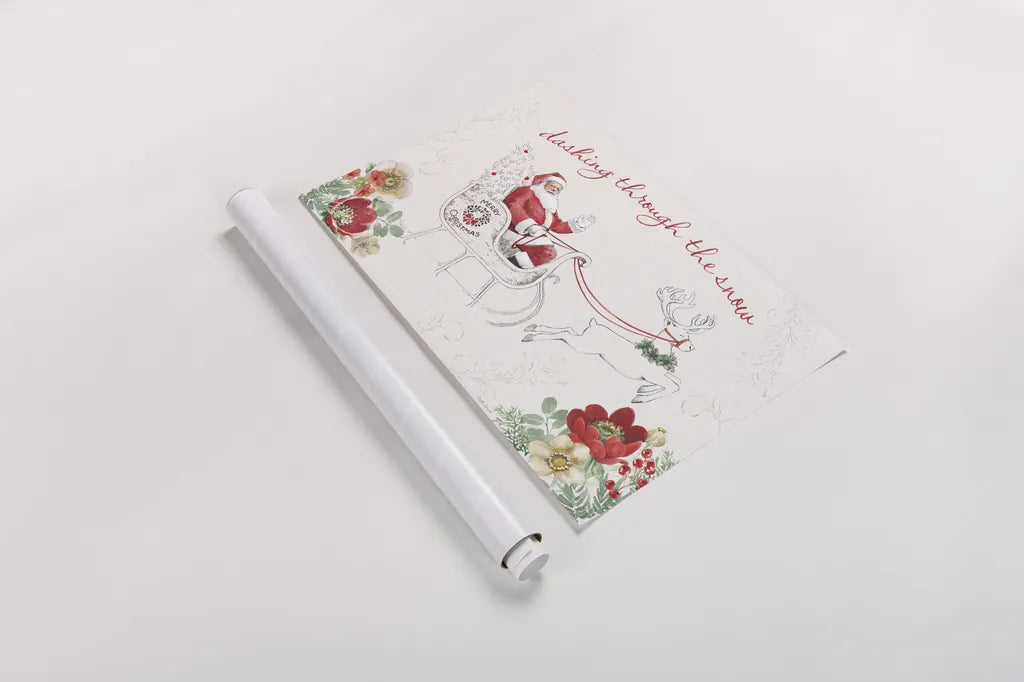 Holiday Traditions I Red by Beth Grove. shown as a rolled paper print. Available as archival giclee rolled canvas, fine art paper, or poster print. SKU 86443i.