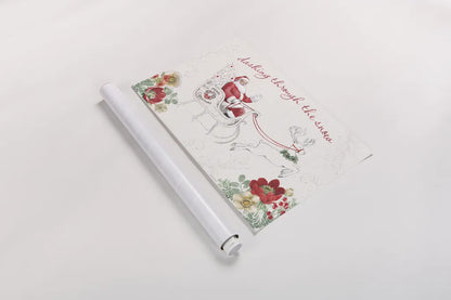 Holiday Traditions I Red by Beth Grove. shown as a rolled paper print. Available as archival giclee rolled canvas, fine art paper, or poster print. SKU 86443i.