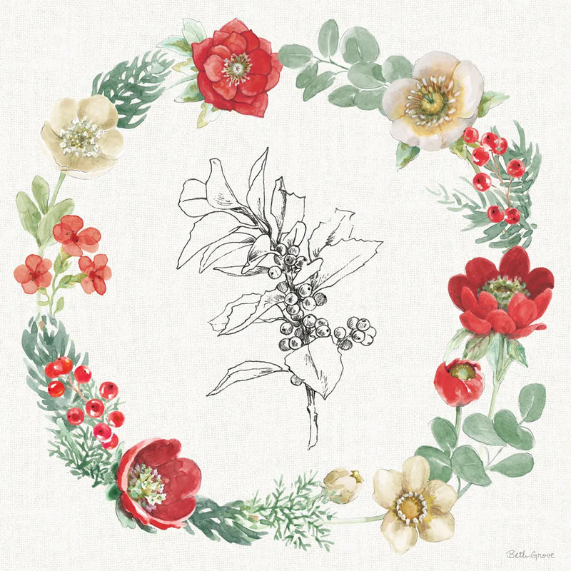 Holiday Traditions IX by Beth Grove. SKU 86437a. Archival Giclee Fine art print for wall decor.