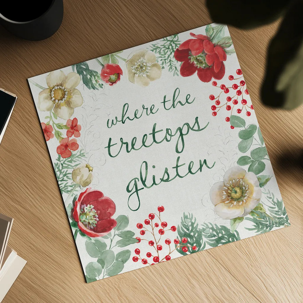 Holiday Traditions XII by Beth Grove. Shown as a detailed flat fine art print, highlighting archival giclee quality. Available as an archival giclee rolled canvas, fine art paper, or poster print. SKU 86440a.