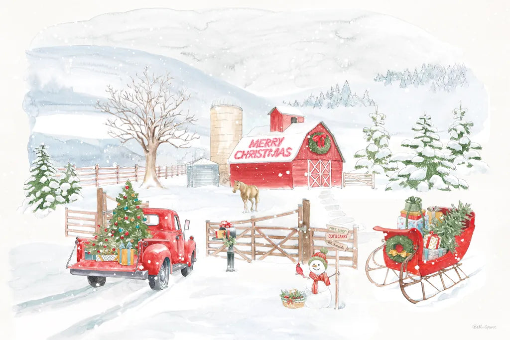 Home For The Holidays I by Beth Grove. SKU 81705i. Archival Giclee Fine art print for wall decor.