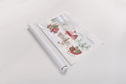 Home For The Holidays I by Beth Grove. shown as a rolled paper print. Available as archival giclee rolled canvas, fine art paper, or poster print. SKU 81705i.