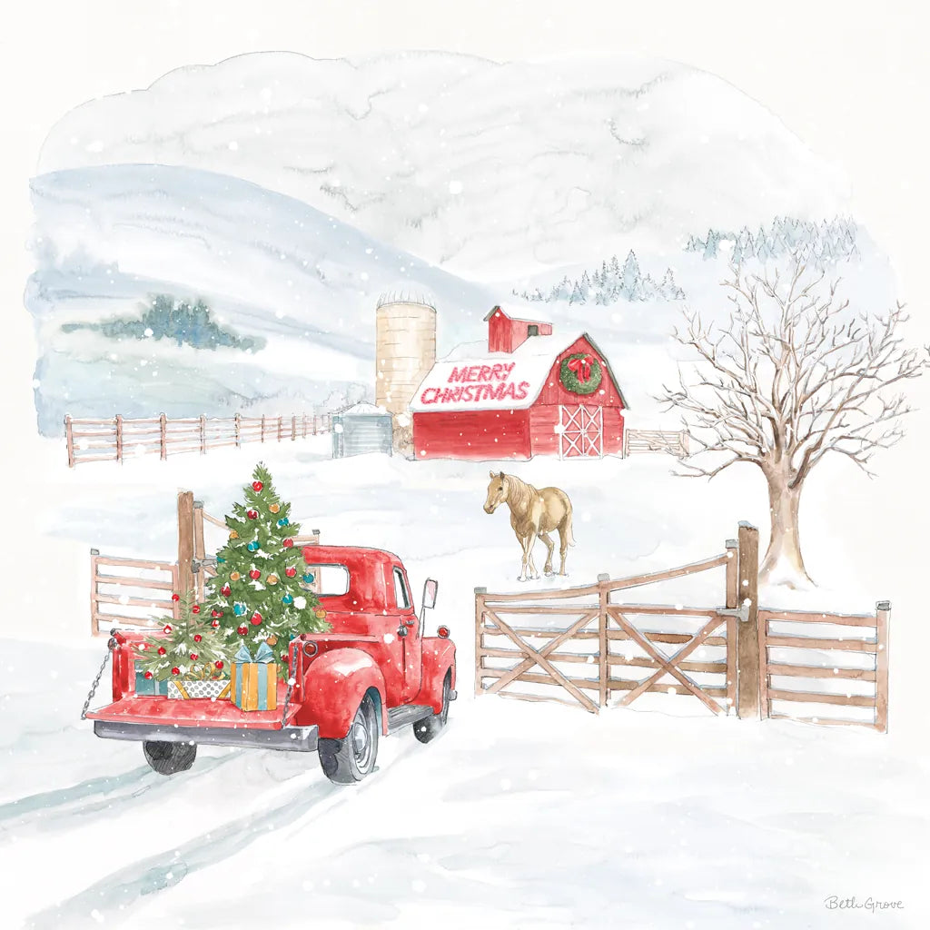 Home For The Holidays IV by Beth Grove. SKU 81708a. Archival Giclee Fine art print for wall decor.