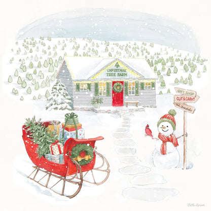 Home For The Holidays V by Beth Grove. SKU 81709a. Archival Giclee Fine art print for wall decor.