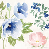 Indigo Petals III by Beth Grove. SKU 78055a. Archival Giclee Fine art print for wall decor.