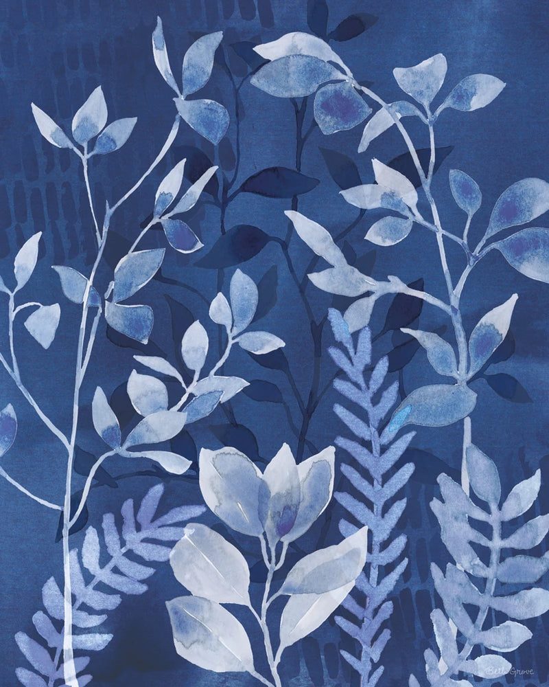 Indigo Petals X by Beth Grove
