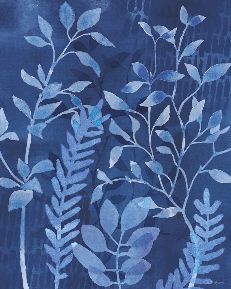 Indigo Petals XI by Beth Grove