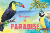 Island Time Toucan by Beth Grove. SKU 21889i. Archival Giclee Fine art print for wall decor.