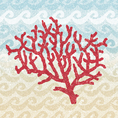 Lighthouse View Coral by Beth Grove. SKU 18404a. Archival Giclee Fine art print for wall decor.