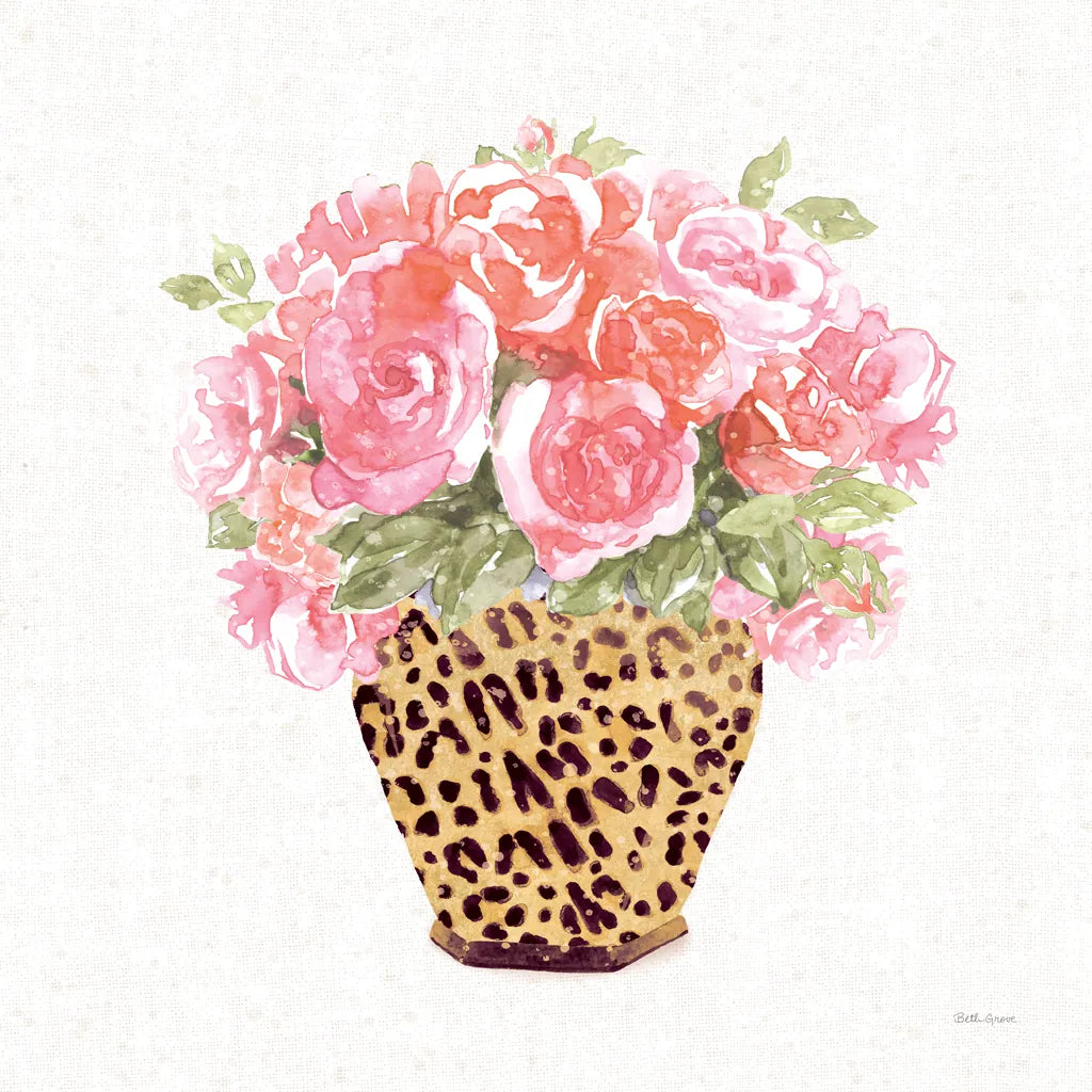 Luxe Bouquet II by Beth Grove. SKU 69012a. Archival Giclee Fine art print for wall decor.
