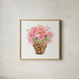 Luxe Bouquet II by Beth Grove. Shown in a natural wood glass frame for a timeless modern aesthetic. Available as an archival giclee rolled canvas, fine art paper, or poster print. SKU 69012a.