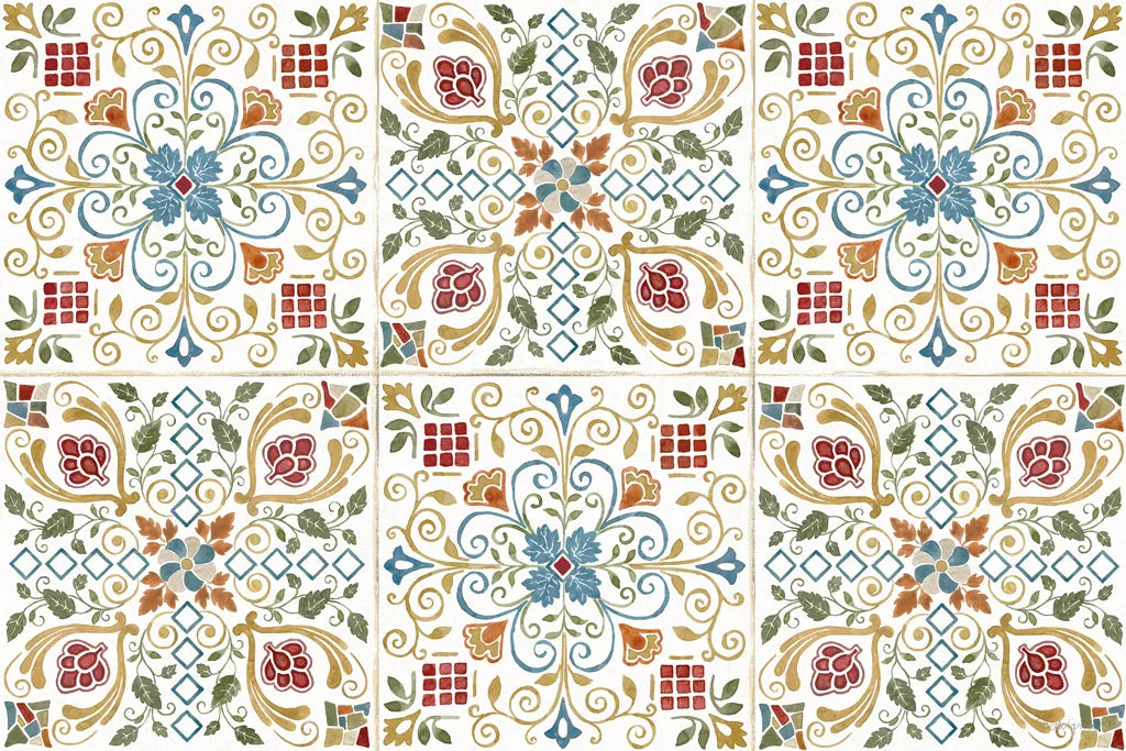 Mediterranean Motif I by Beth Grove. SKU 77507i. Archival Giclee Fine art print for wall decor.