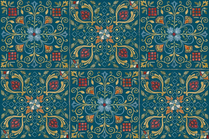 Mediterranean Motif I Color by Beth Grove. SKU 77519i. Archival Giclee Fine art print for wall decor.