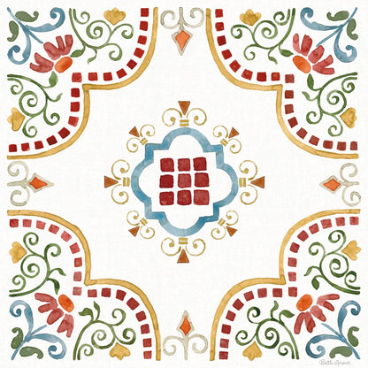 Mediterranean Motif II by Beth Grove. SKU 77508a. Archival Giclee Fine art print for wall decor.
