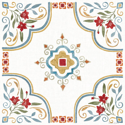 Mediterranean Motif III by Beth Grove. SKU 77509a. Archival Giclee Fine art print for wall decor.