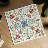 Mediterranean Motif IV by Beth Grove. Shown as a detailed flat fine art print, highlighting archival giclee quality. Available as an archival giclee rolled canvas, fine art paper, or poster print. SKU 77510a.