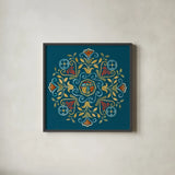 Mediterranean Motif VI by Beth Grove. Shown in a sleek black glass frame for a contemporary gallery look. Available as an archival giclee rolled canvas, fine art paper, or poster print. SKU 77512a.