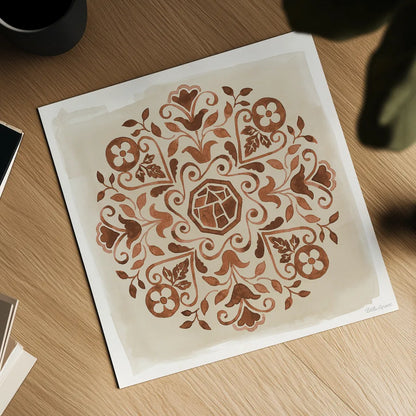 Mediterranean Motif VI Neutral by Beth Grove. Shown as a detailed flat fine art print, highlighting archival giclee quality. Available as an archival giclee rolled canvas, fine art paper, or poster print. SKU 97369a.