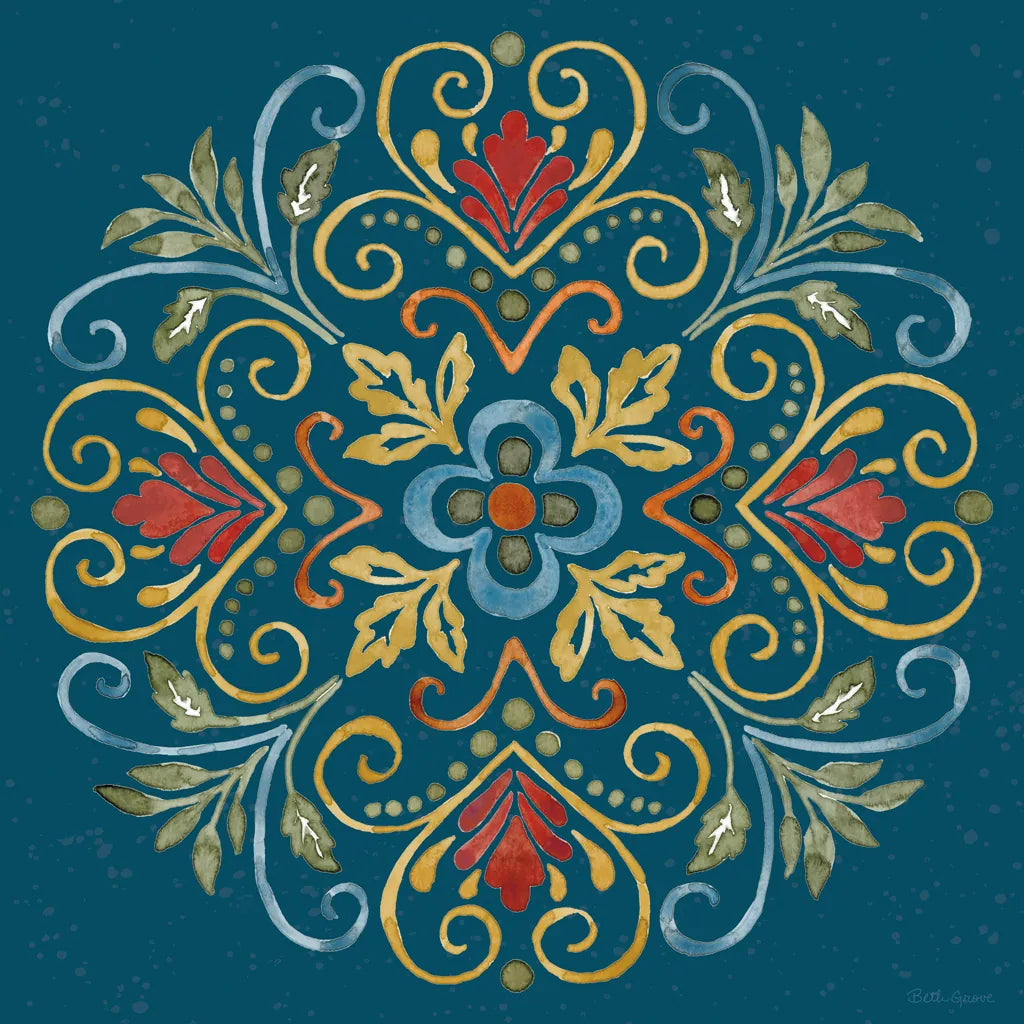 Mediterranean Motif VII by Beth Grove. SKU 77513a. Archival Giclee Fine art print for wall decor.