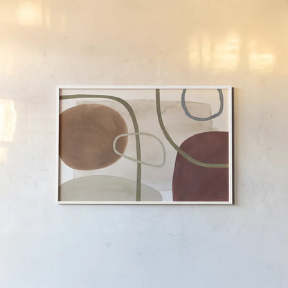 Mediterranean Motif X by Beth Grove. shown as a paper print in a white frame. Available as a archival giclee rolled canvas, fine art paper, or poster print. SKU 77516i.