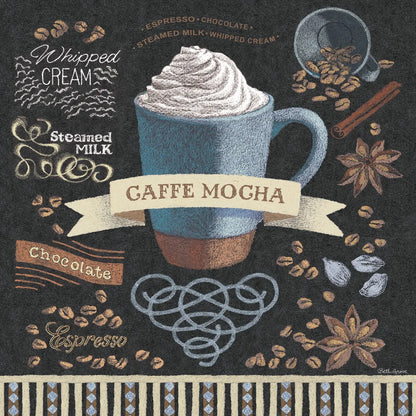 Mocha Square by Beth Grove. SKU 19891a. Archival Giclee Fine art print for wall decor.
