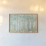 Natures Leaves I by Beth Grove. shown as a paper print in a natural frame. Available as a archival giclee rolled canvas, fine art paper, or poster print. SKU 56069i.