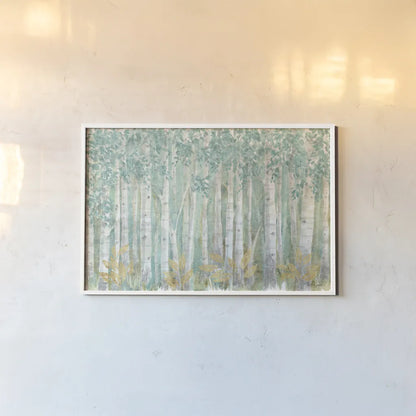 Natures Leaves I by Beth Grove. shown as a paper print in a white frame. Available as a archival giclee rolled canvas, fine art paper, or poster print. SKU 56069i.