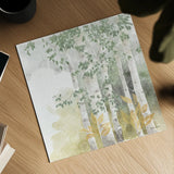 Natures Leaves III Sage by Beth Grove. Shown as a detailed flat fine art print, highlighting archival giclee quality. Available as an archival giclee rolled canvas, fine art paper, or poster print. SKU 71494a.