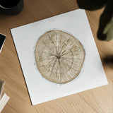 Natures Leaves VI by Beth Grove. Shown as a detailed flat fine art print, highlighting archival giclee quality. Available as an archival giclee rolled canvas, fine art paper, or poster print. SKU 60641a.