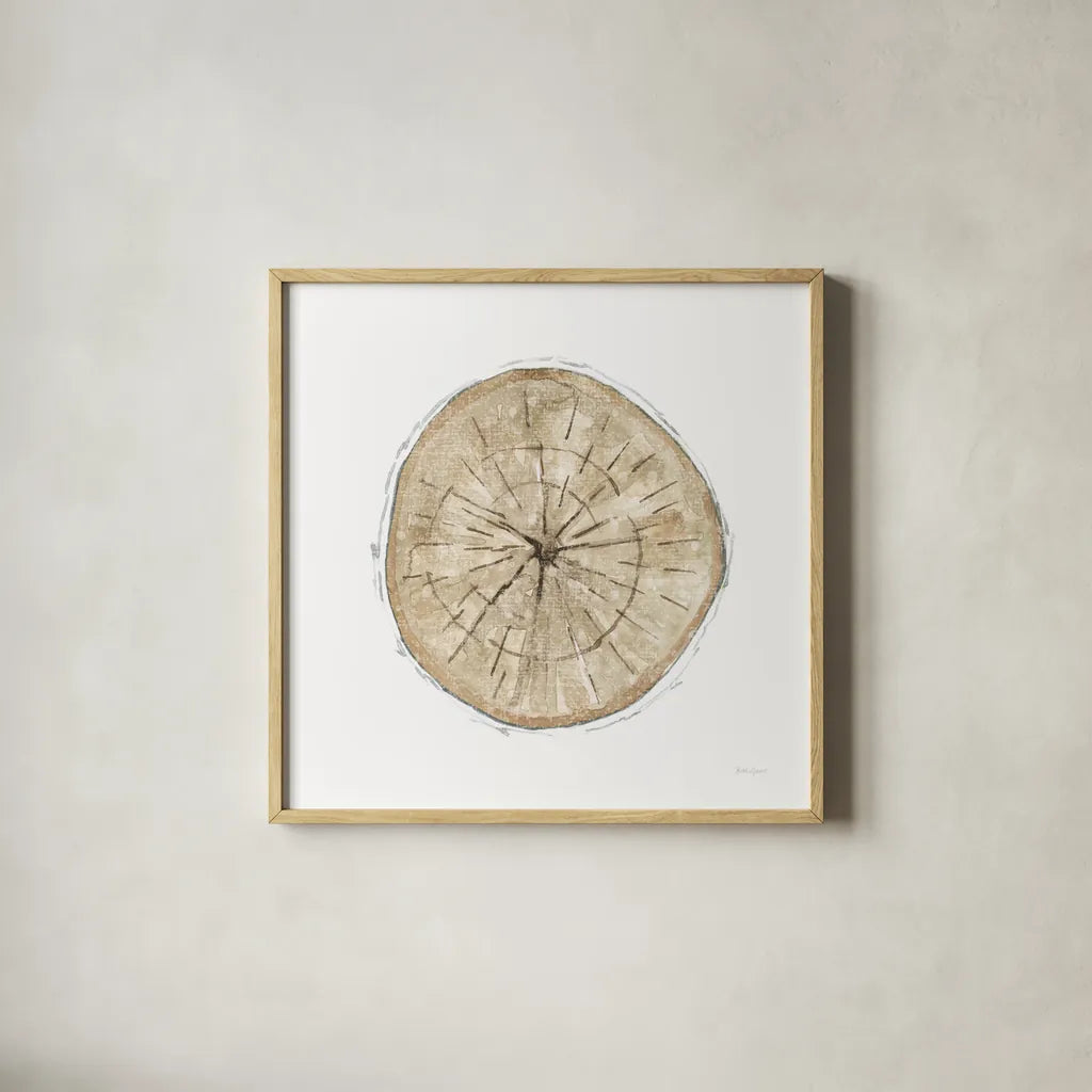 Natures Leaves VI by Beth Grove. Shown in a natural wood glass frame for a timeless modern aesthetic. Available as an archival giclee rolled canvas, fine art paper, or poster print. SKU 60641a.