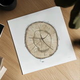 Natures Leaves VII by Beth Grove. Shown as a detailed flat fine art print, highlighting archival giclee quality. Available as an archival giclee rolled canvas, fine art paper, or poster print. SKU 60642a.