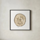 Natures Leaves VII by Beth Grove. Shown in a sleek black glass frame for a contemporary gallery look. Available as an archival giclee rolled canvas, fine art paper, or poster print. SKU 60642a.