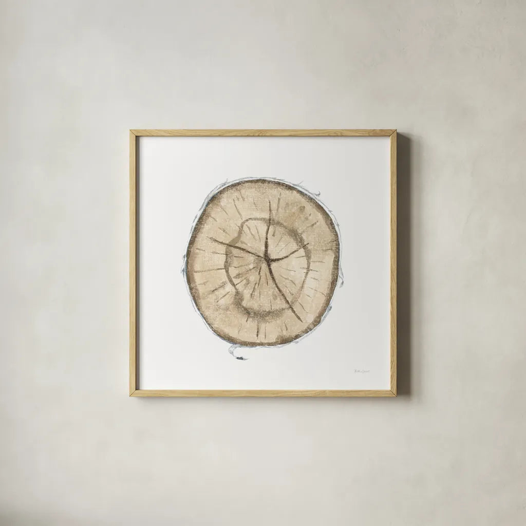 Natures Leaves VII by Beth Grove. Shown in a natural wood glass frame for a timeless modern aesthetic. Available as an archival giclee rolled canvas, fine art paper, or poster print. SKU 60642a.