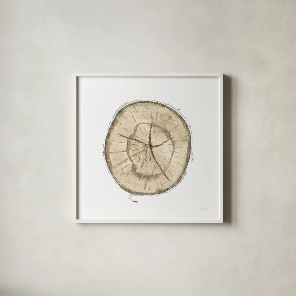 Natures Leaves VII by Beth Grove. Shown in a crisp white glass frame for a clean and minimalist style. Available as an archival giclee rolled canvas, fine art paper, or poster print. SKU 60642a.