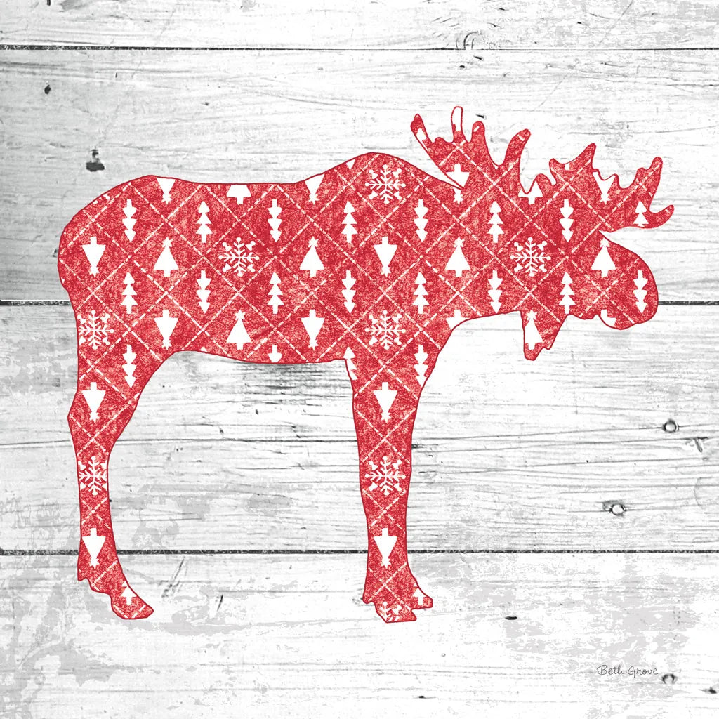 Nordic Holiday IX by Beth Grove. SKU 33877a. Archival Giclee Fine art print for wall decor.