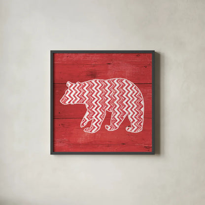 Nordic Holiday X by Beth Grove. Shown in a sleek black glass frame for a contemporary gallery look. Available as an archival giclee rolled canvas, fine art paper, or poster print. SKU 33878a.