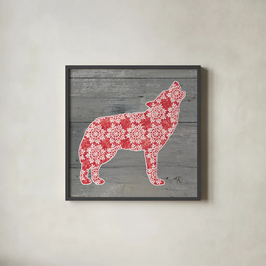 Nordic Holiday XI by Beth Grove. Shown in a sleek black glass frame for a contemporary gallery look. Available as an archival giclee rolled canvas, fine art paper, or poster print. SKU 33879a.