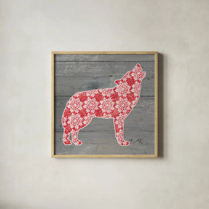 Nordic Holiday XI by Beth Grove. Shown in a natural wood glass frame for a timeless modern aesthetic. Available as an archival giclee rolled canvas, fine art paper, or poster print. SKU 33879a.