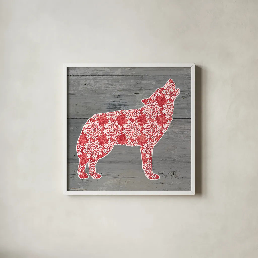 Nordic Holiday XI by Beth Grove. Shown in a crisp white glass frame for a clean and minimalist style. Available as an archival giclee rolled canvas, fine art paper, or poster print. SKU 33879a.