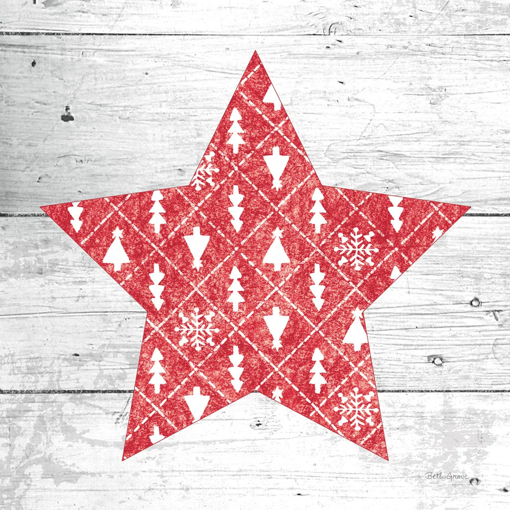 Nordic Holiday XIII by Beth Grove. SKU 33881a. Archival Giclee Fine art print for wall decor.