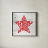 Nordic Holiday XIII by Beth Grove. Shown in a sleek black glass frame for a contemporary gallery look. Available as an archival giclee rolled canvas, fine art paper, or poster print. SKU 33881a.