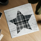 Nordic Holiday XIII Plaid by Beth Grove. Shown as a detailed flat fine art print, highlighting archival giclee quality. Available as an archival giclee rolled canvas, fine art paper, or poster print. SKU 37366a.