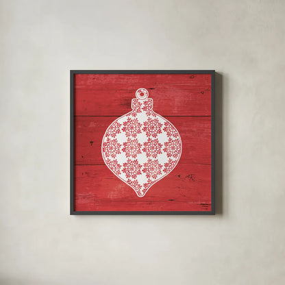 Nordic Holiday XIV by Beth Grove. Shown in a sleek black glass frame for a contemporary gallery look. Available as an archival giclee rolled canvas, fine art paper, or poster print. SKU 33882a.