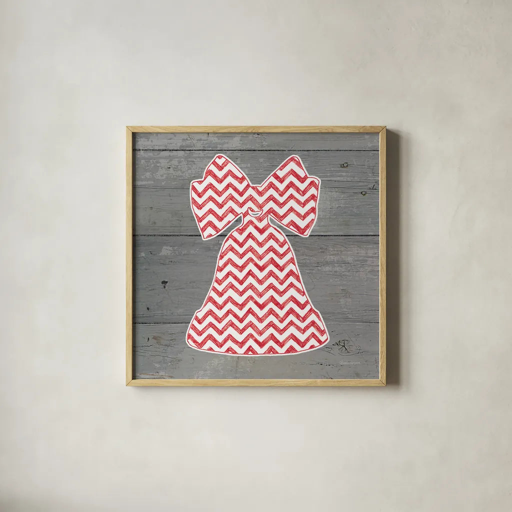 Nordic Holiday XV by Beth Grove. Shown in a natural wood glass frame for a timeless modern aesthetic. Available as an archival giclee rolled canvas, fine art paper, or poster print. SKU 33883a.