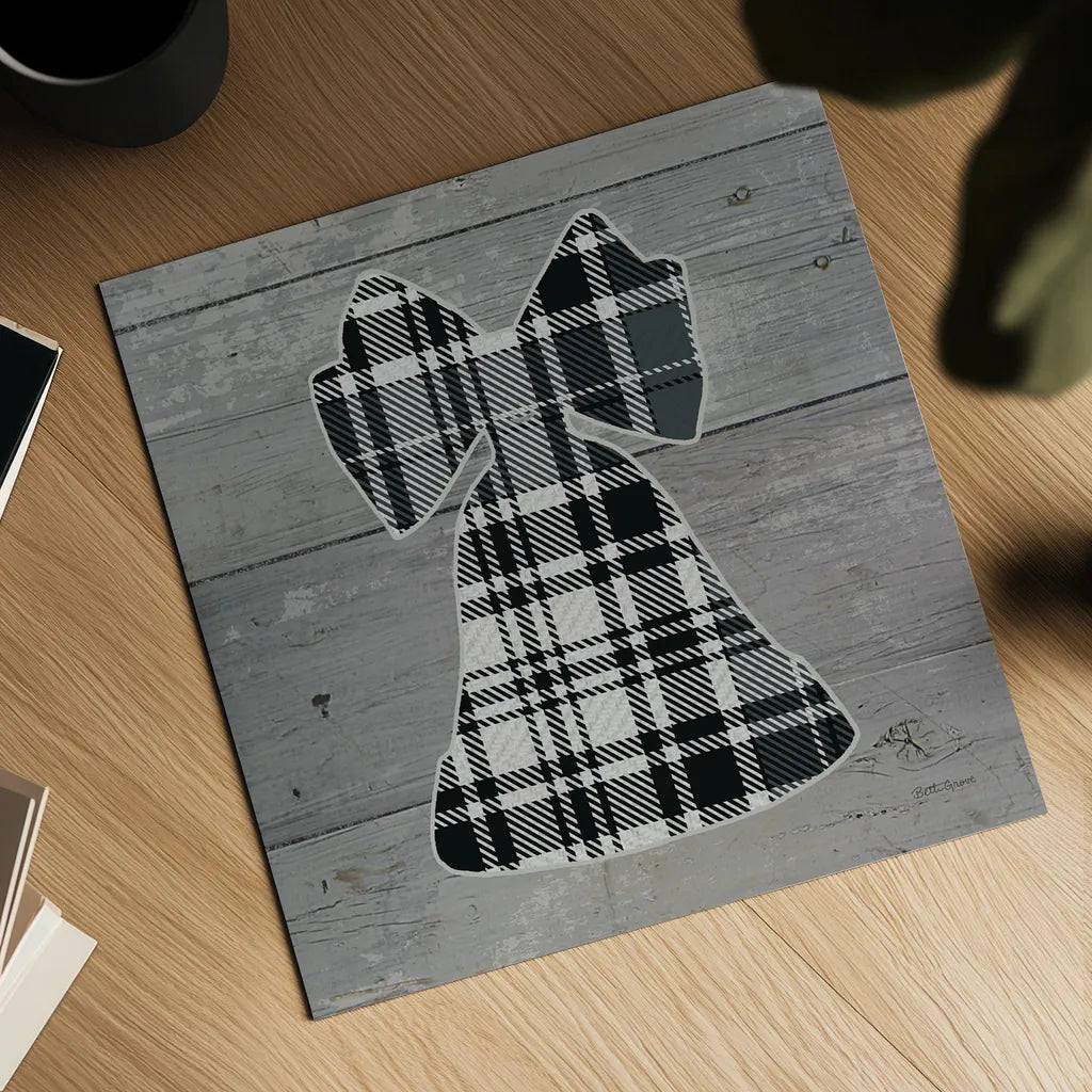 Nordic Holiday XV Plaid by Beth Grove. Shown as a detailed flat fine art print, highlighting archival giclee quality. Available as an archival giclee rolled canvas, fine art paper, or poster print. SKU 37367a.