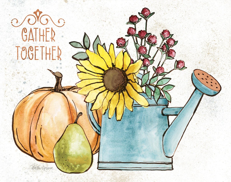 October Garden I by Beth Grove