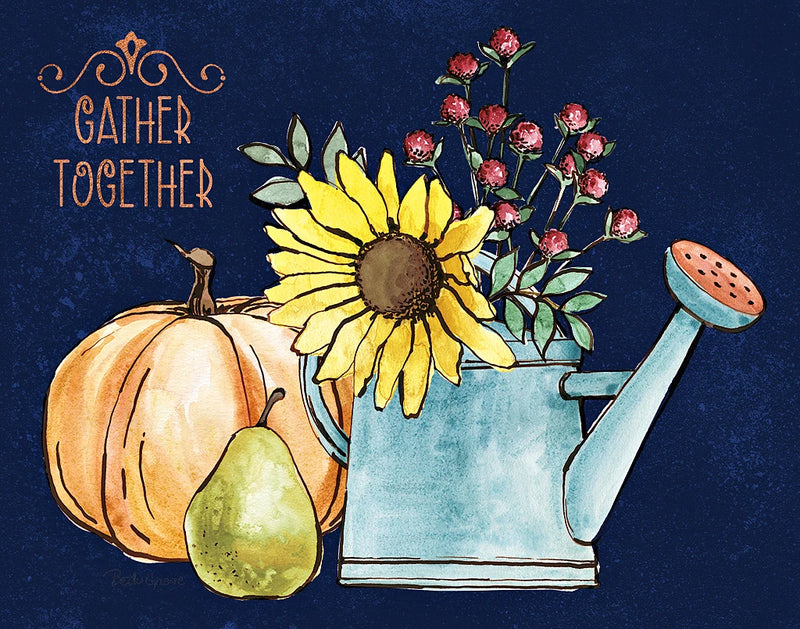 October Garden I Blue by Beth Grove