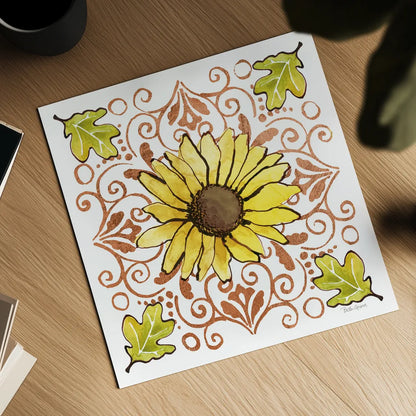 October Garden V by Beth Grove. Shown as a detailed flat fine art print, highlighting archival giclee quality. Available as an archival giclee rolled canvas, fine art paper, or poster print. SKU 37065a.