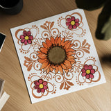 October Garden VI by Beth Grove. Shown as a detailed flat fine art print, highlighting archival giclee quality. Available as an archival giclee rolled canvas, fine art paper, or poster print. SKU 37066a.