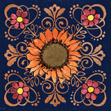 October Garden VI Blue by Beth Grove. SKU 39629a. Archival Giclee Fine art print for wall decor.